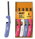 Encendedores Clásicos Multiusos BIC, Ligeros y Confiables para Velas y Parrilla, Paquete de 4, Colores Surtidos (Colores Pueden Variar) - imagen 1