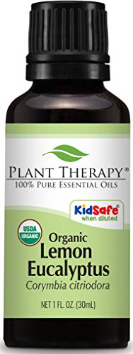 Aceite Esencial de Eucalipto Limón Orgánico Plant Therapy, 30 mL (1 oz), 100% Puro y Sin Diluir, Certificado Orgánico por el USDA, Ideal para - imagen 1