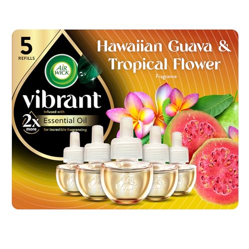 Recarga de Aceite Aromático Air Wick Vibrant, 5 piezas, Nectarina y Flor del Paraíso, Ambientador con Aceites Esenciales - imagen 5