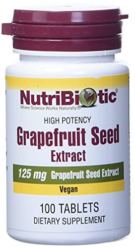 NutriBiotic – Extracto de Semilla de Pomelo 125mg, 100 Tabletas | GSE de Grado Premium con Bioflavonoides | Soporte Inmunológico y Salud General | - imagen 1