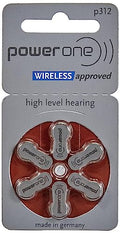 Baterías para audífonos Power One Zinc p312, paquete de 60 piezas - imagen 1