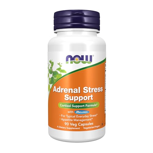 Suplementos NOW Foods, Soporte para el Estrés Adrenal, Fórmula de Soporte de Cortisol* con Relora®, Manejo del Apetito*, 90 Cápsulas Veganas - imagen 2
