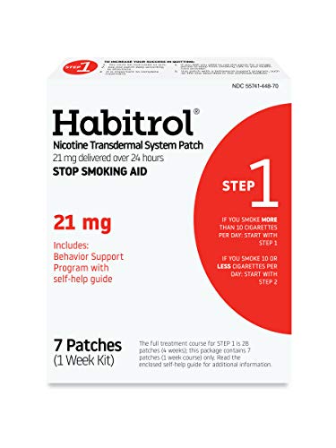 Parches Habitrol de Nicotina Transdérmica | Ayuda para Dejar de Fumar | Paso 1 (21 mg) | 7 Parches (Kit de 1 Semana) | Empaque Puede Variar - imagen 4