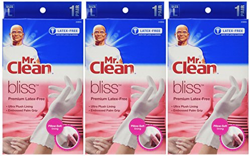 Guantes Premium Sin Látex Mr. Clean 243034, Talla Grande, Paquete de 3 Pares - imagen 2