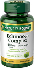 Complejo de Equinácea de Nature's Bounty, Suplemento Herbal, Apoya la Salud Inmunológica, 450 mg, 100 Cápsulas - imagen 1