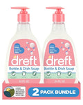 Jabón para Biberones y Platos Dreft Baby, Elimina Film y Olores, a Base de Plantas, Sin Fragancia, Tamaño de Viaje, 24 Fl Oz (Paquete de 2) - imagen 1