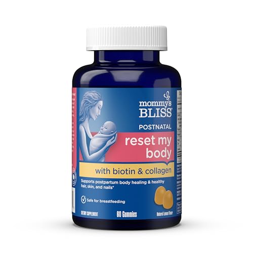 Gomitas Mommy's Bliss Postnatal para Recuperar Mi Cuerpo con Biotina y Colágeno, Energía Postparto, Salud Articular, 60 Gomitas (30 Porciones) - imagen 6