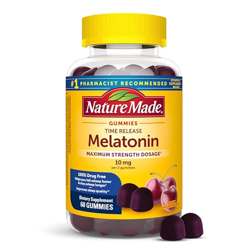 Gomitas de Melatonina Nature Made de Liberación Prolongada 10mg, Suplemento Natural para Dormir, 60 Gomitas, Suministro para 30 Días - imagen 4