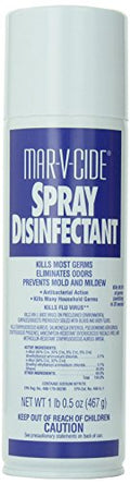 Desinfectante en Spray MAR-V-CIDE, 16.5 oz – Desinfectante y Desodorante de Grado Hospitalario, Elimina Germenes, Bacterias, Virus, Hongos y Moho – - imagen 1
