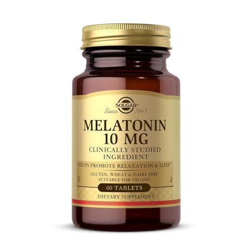 Solgar Melatonina 10 mg, Ingrediente Clínicamente Estudiado, Promueve la Relajación y el Sueño, Apto para Veganos, 60 Tabletas - imagen 5