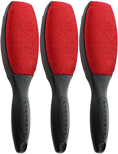 Cepillo Evercare Magik con Mango Negro - Removedor de Pelusa Doble Cara, Limpiador de Pelo de Mascota y Polvo para Ropa, Ropa de Cama y Tapicería - - imagen 4