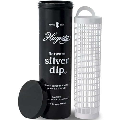 Hagerty Limpiador de Cubiertos de Plata - Solución para Limpiar Cucharas, Tenedores, Cuchillos y Platos, Elimina la Pátina - Negro, 500 ml - imagen 6