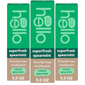 Pasta de Dientes Natural Hello Superfresh de Menta Sin Flúor para Mal Aliento, 5 Oz, Sabor Fresco y Refrescante, Ayuda a Blanquear Dientes y Reducir - imagen 1