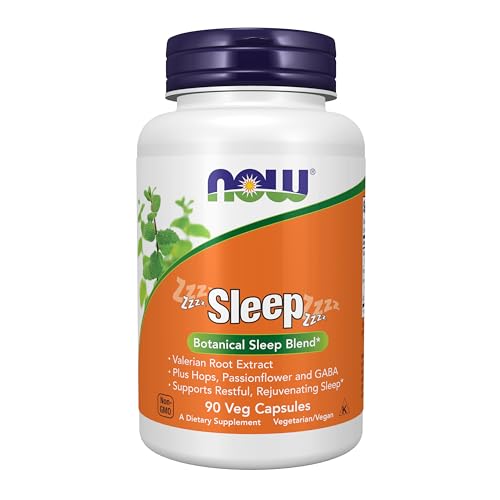 Suplementos NOW Foods, Sueño con Extracto de Raíz de Valeriana, Lúpulo, Pasiflora y GABA, Mezcla Botánica para Dormir, 90 Cápsulas Veganas - imagen 5