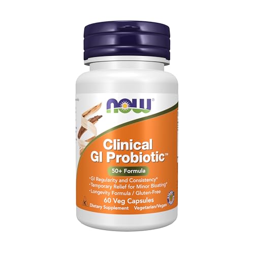 Suplementos NOW Foods, Probiótico Clínico GI™, Fórmula 50+, Verificado por Cepas, 60 Cápsulas Veganas - imagen 5