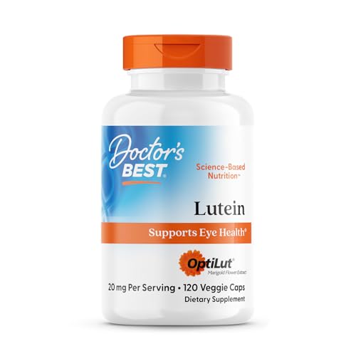 Suplemento de Luteína Doctor's Best 20mg con Trans Zeaxantina - Vitaminas para la Salud Visual y Macular, 120 Cápsulas Veganas OptiLut - imagen 4