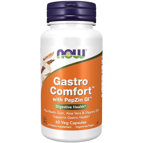 Suplementos NOW Foods, Gastro Comfort con goma de mástic, aloe vera y olmo resbaladizo, 60 cápsulas vegetales - imagen 6