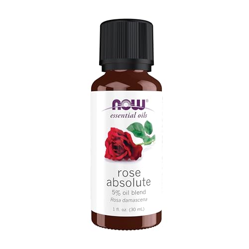 Aceite Esencial NOW, Rosa Absoluta, Mezcla al 5% de Aceite de Rosa Absoluta en Aceite de Jojoba Puro, Aromaterapia Romántica, Vegano, Tapa a Prueba - imagen 5