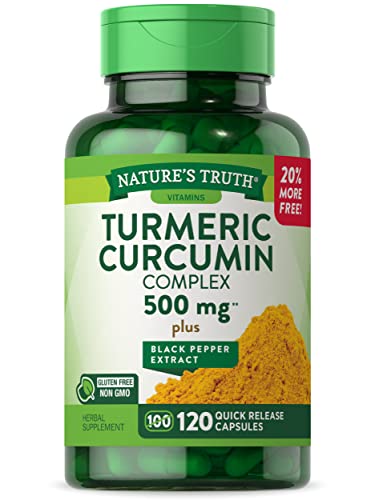 Suplemento Nature's Truth Cúrcuma Curcumina | 120 Cápsulas | con Extracto de Pimienta Negra | Sin OGM y Libre de Gluten - imagen 5