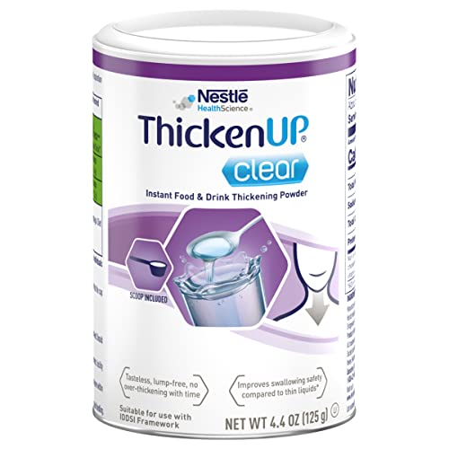 Espesante Instantáneo Transparente Thicken Up, Sin Sabor ni Olor, Para Líquidos, Ideal para Pacientes con Disfagia, 4.4 Onzas, Paquete de 1 - imagen 4
