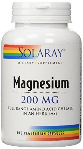 Solaray Quelato de Magnesio con Aminoácidos 200 mg, Suplemento Vegano para Huesos, Corazón y Función Muscular, 100 VegCaps, 100 Porciones - imagen 3