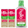 Paquete de Pasta de Dientes y Enjuague Bucal para Niños Hello Fresh Sabor Sandía, Sin Flúor y Sin SLS, Refresca el Aliento y Sabe Delicioso - imagen 1