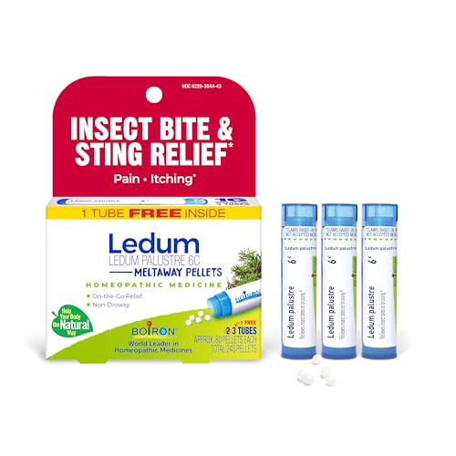 Boiron Ledum Palustre 6C Medicina Homeopática para Picazón y Dolor por Picaduras de Insectos - 3 Cuentos (240 Gránulos) - imagen 5