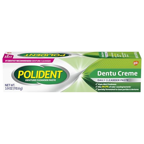 Pasta Limpiadora Polident Triple Menta para Dentaduras, 3.9 onzas - imagen 3