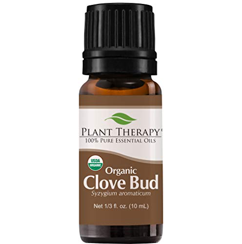 Aceite Esencial de Clavo Orgánico Plant Therapy, 10 mL (1/3 oz), 100% Puro y Sin Diluir, Certificado Orgánico por el USDA, Aroma Fresco y Picante, - imagen 1