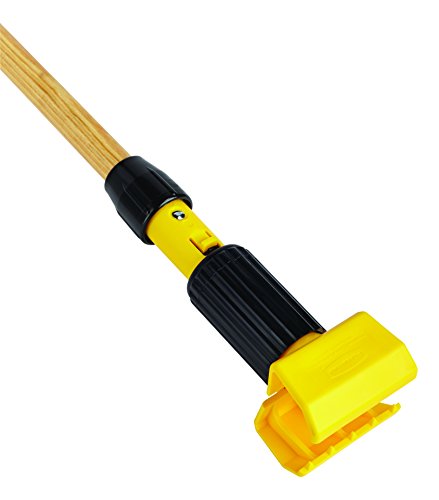 Mango de Mopa Húmeda de Madera Rubbermaid Commercial de 60, Natural, para Limpieza Profesional/Industrial, Compatible con Mopas de Banda de 5 - imagen 1