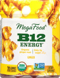 Gomitas Energéticas MegaFood de Vitamina B12 Veganas - Con Methyl B12 para Energía Celular - Sabor Jengibre - Suplemento Diario - Orgánico USDA - 70 - imagen 1