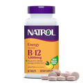 Natrol Methyl Vitamin B-12 1000 mcg, 60 Tabletas Masticables con Sabor a Limón, Vitamina B12 Bioactiva, Apoya la Energía Celular, Salud Cerebral y - imagen 1