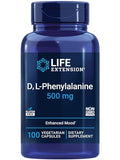 Cápsulas de D, L-Fenilalanina Life Extension, 500 mg – Apoya la Salud del Ánimo y Promueve la Salud de Neurotransmisores – 100 Cápsulas, Sin Gluten, - imagen 1