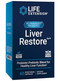 Life Extension FLORASSIST® Liver Restore™ - Probióticos y prebióticos para la salud del hígado, 60 cápsulas, Sin gluten, No GMO, Vegetariano - imagen 1