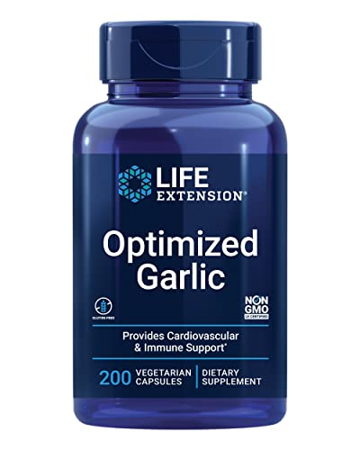 Ajo Optimizado Life Extension, Cápsulas Estandarizadas para la Salud del Corazón, Soporte Inmunológico y Desintoxicación Celular, 200 Cápsulas, Sin - imagen 3