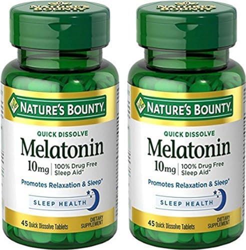 Tabletas de Melatonina de Nature's Bounty, Rápida Disolución, 45 Contenidos (Paquete de 2) - imagen 5