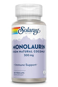 SOLARAY Monolaurin 500mg de Coco Natural - Suplemento Nutricional Potente - Verificado en Laboratorio - 60 Porciones, 60 VegCaps - imagen 1