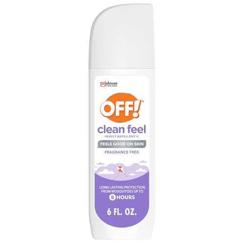 OFF! Repelente de Insectos Clean Feel con 20% Picaridin - Protección Duradera Sin DEET contra Mosquitos, Control de Plagas Sin Fragancia - 6 oz - imagen 1