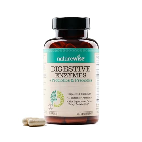 NatureWise Enzimas Digestivas - Multi Enzimas con Probióticos + Prebióticos - Comodidad Post Comida y Soporte para la Hinchazón - 60 Cápsulas - imagen 4