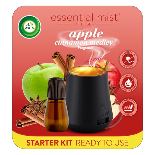 Kit de Inicio Air Wick Essential Mist (Difusor + Recarga), Manzana Canela, Aroma de Otoño, Difusor de Aceites Esenciales, Ambientador - imagen 2