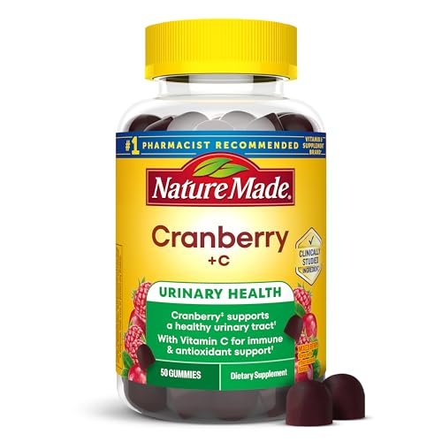 Gomitas Nature Made de Arándano con Vitamina C para Adultos, Salud del Tracto Urinario, Suplemento de Arándano, 50 Gomitas, Suministro para 25 Días - imagen 6