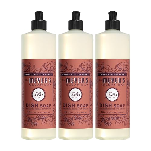 Jabón para Platos Mrs. MEYER'S CLEAN DAY, Aroma Hojas de Otoño, 16 oz (Paquete de 3) - imagen 3