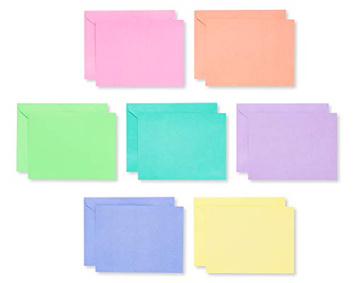 Tarjetas en Blanco American Greetings con Sobres, Colores Pastel Brillantes (Paquete de 200) - imagen 3