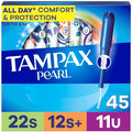 Tampax Pearl Tampones para Mujeres Multipack, con Braid LeakGuard, Super/Super Plus/Ultra Absorbencia, Sin Fragancia, 45 Piezas - imagen 1