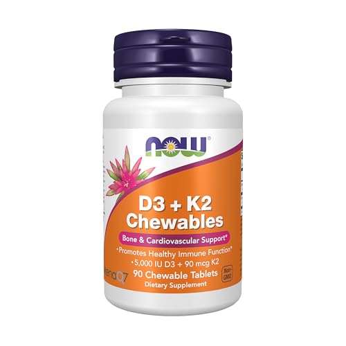Now Supplements, D3 K2 Gomas Masticables, 90 Tabletas Masticables - imagen 3
