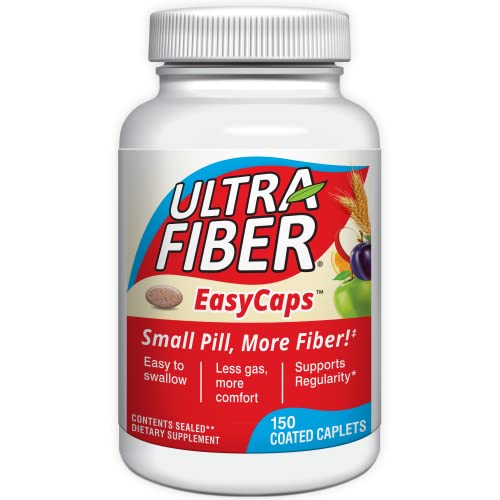 Capletas Ultra-Fiber – Suplemento Alto en Fibra para Regularidad – 48% Más Fibra por Capleta – Mezcla de Fibra Soluble e Insoluble – 150 Capletas - imagen 1