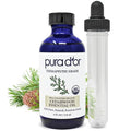Aceite Esencial de Madera de Cedro Orgánico PURA D'OR (4oz con gotero de vidrio) 100% puro y natural, grado terapéutico para cabello, piel, - imagen 1