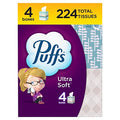 Pañuelos Faciales Ultra Suaves Puffs, 4 Cubos, 56 Pañuelos por Caja - imagen 1