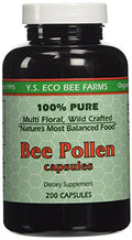 Y.S. ECO Bee Farms Polen de Abeja 100% Puro 1,000mg - 200 Cápsulas - imagen 1