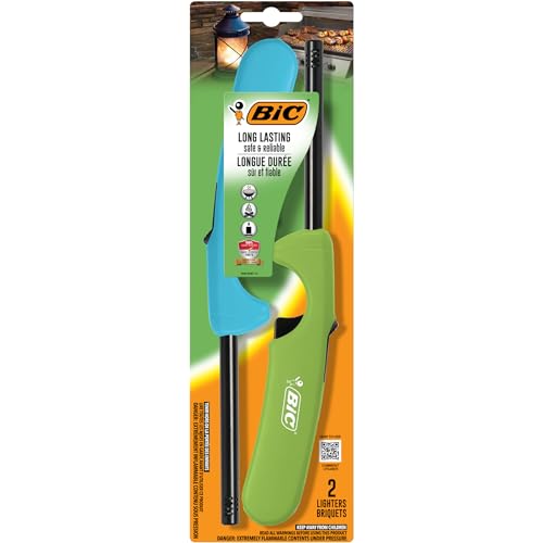 Encendedores BIC Multiusos Edición Clásica, Varita de Metal Duradera, Ideal para Parrillas, Chimeneas y Velas, 2 Piezas, Colores Surtidos - imagen 5